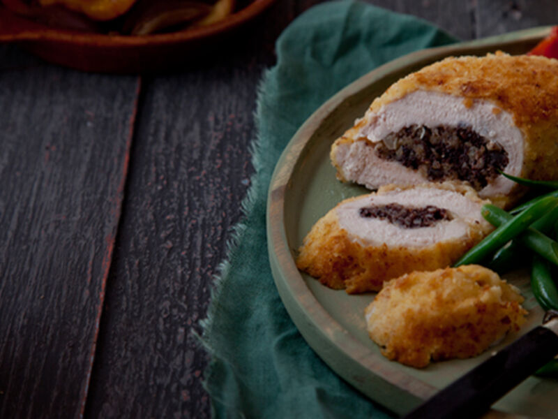 Chicken stuffed black pudding  recipe