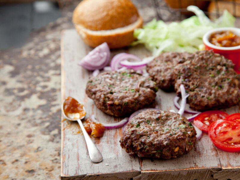 Healthy homemade burgers recipe
