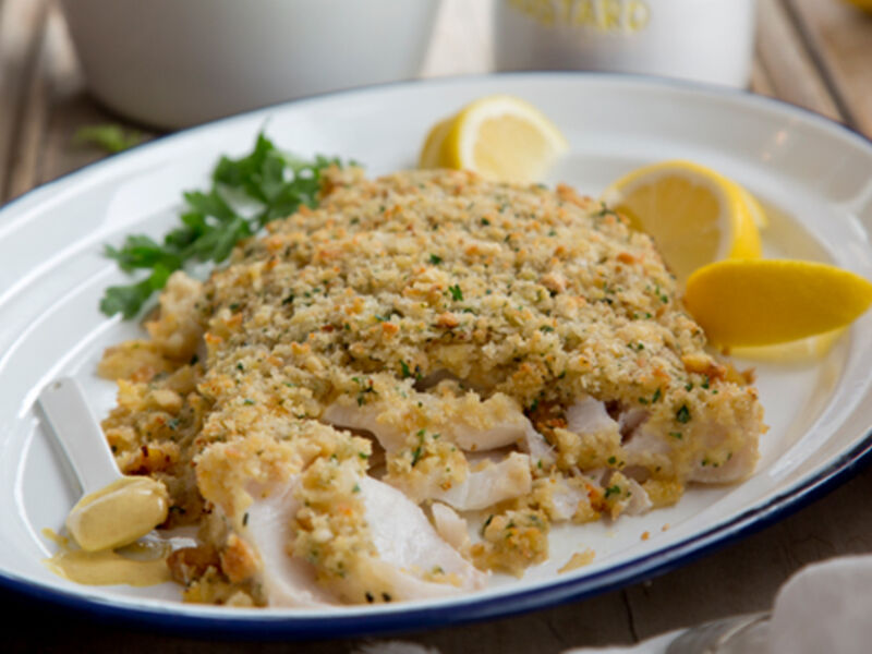 Honey mustard crusted cod recipe