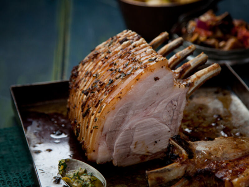 Lemon herb pork rack recipe