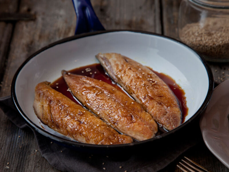 Mackerel sesame soy recipe