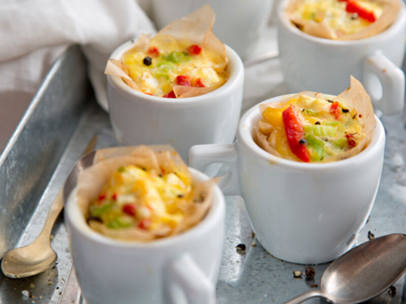 Mini crustless quiche recipe