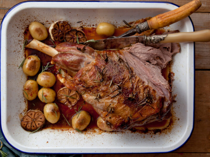 Roast lamb rataouille recipe