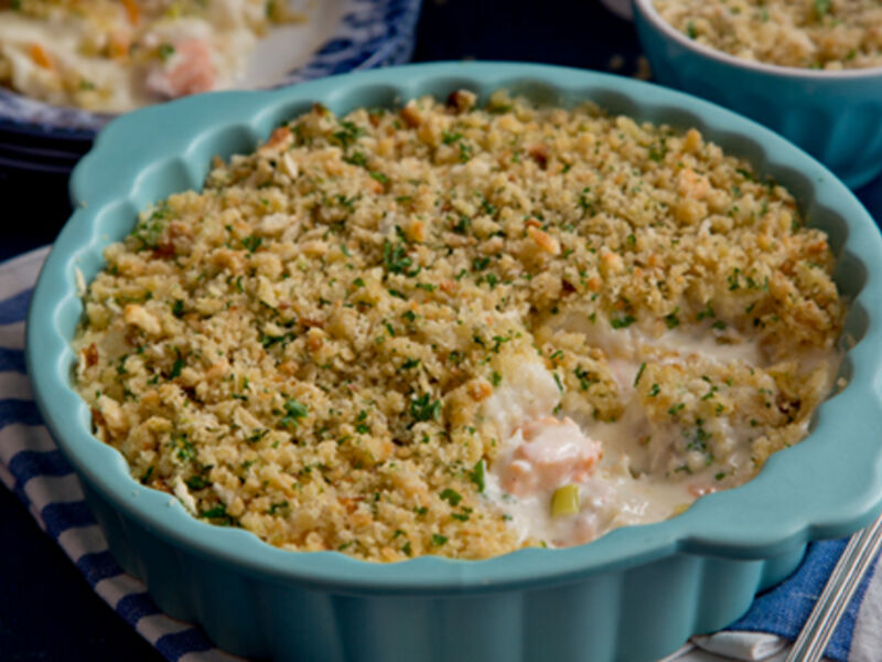 Seafood crumble recipe