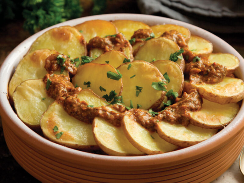 Spanish chickpea bake recipe