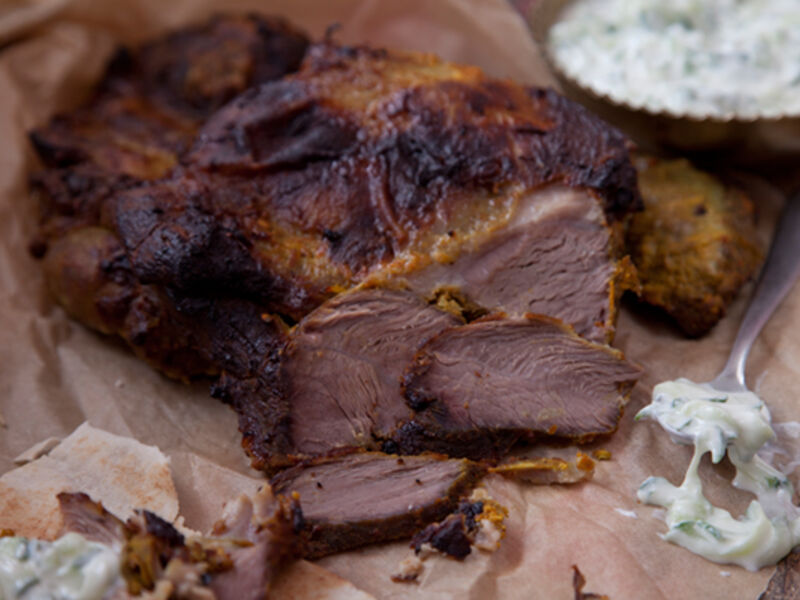 Spiced shoulder lamb recipe