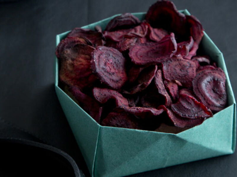 Beetroot and Coriander Crisps