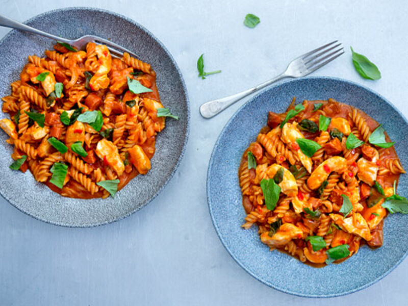 Chicken chorizo pasta recipe