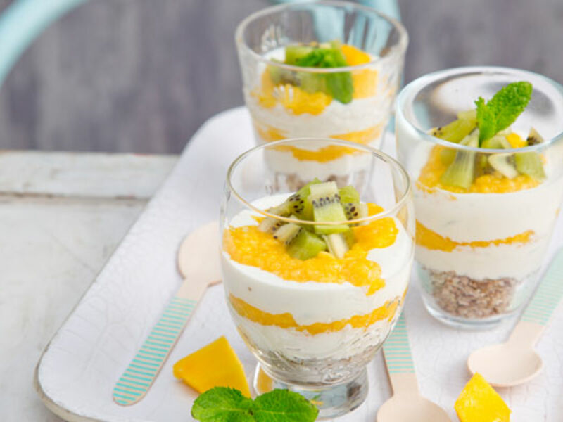 Exotic cheesecake pots