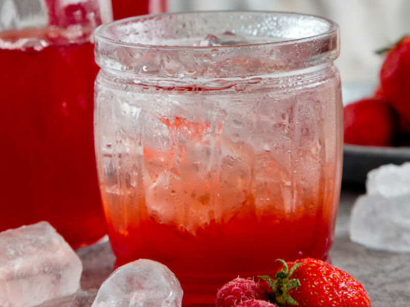 Homemade Strawberry Cordial