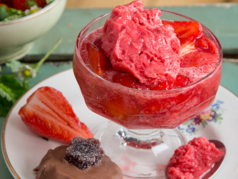 Macerated strawberries