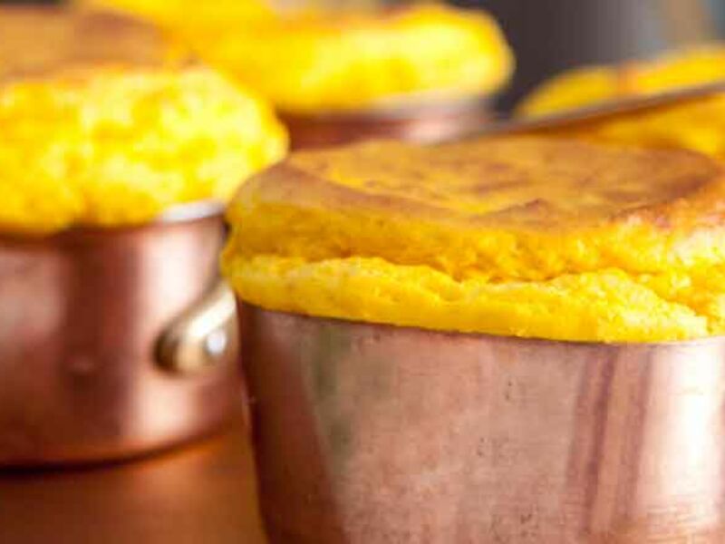 Carrot cumin souffle