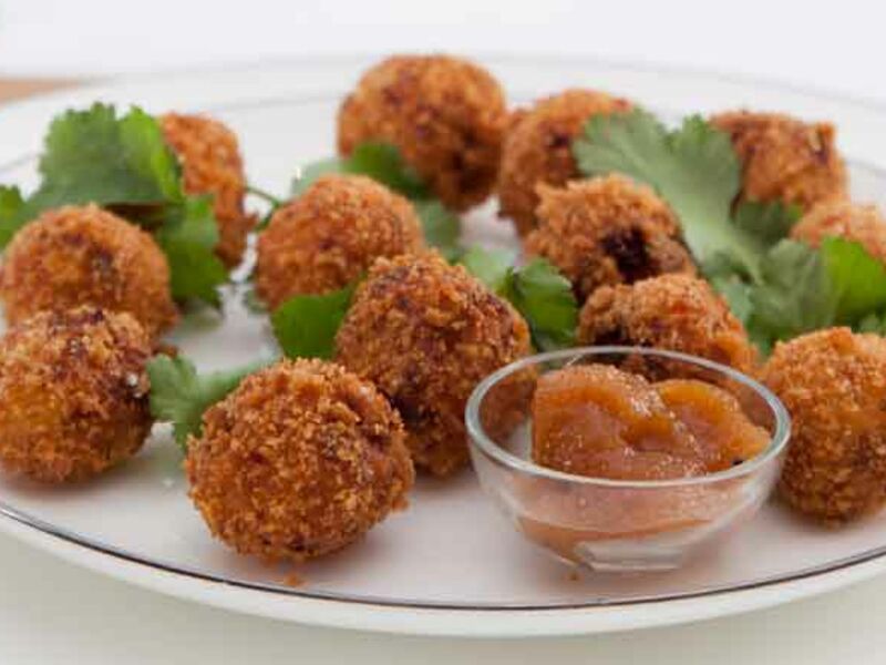 Goats cheese croquettes
