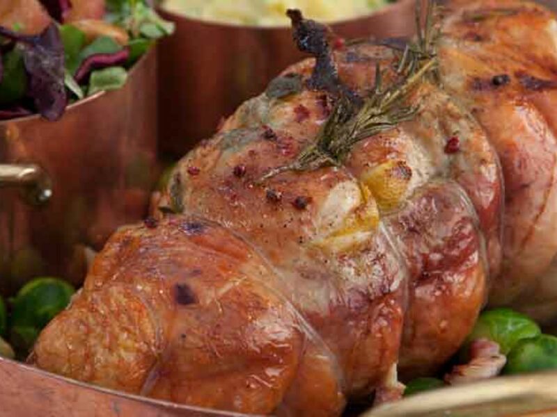 Rolled turkey breast