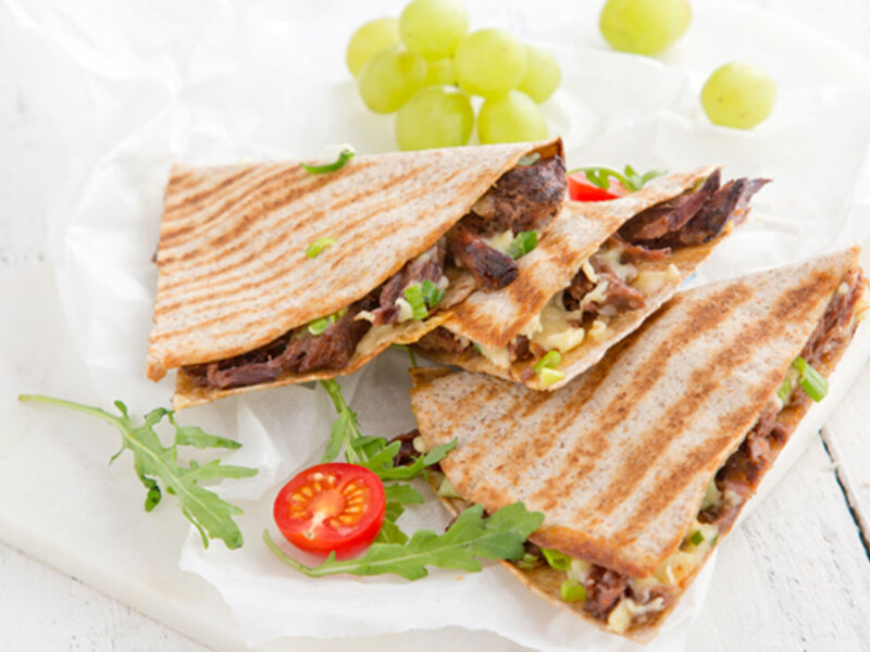 Roast beef cheese quesadilla recipe