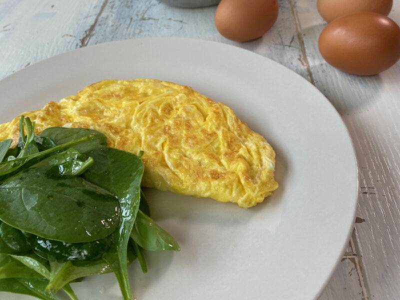 Folded omelette recipe