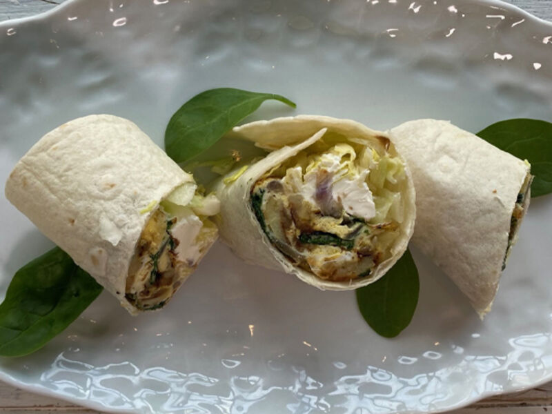 Frittata wrap recipe
