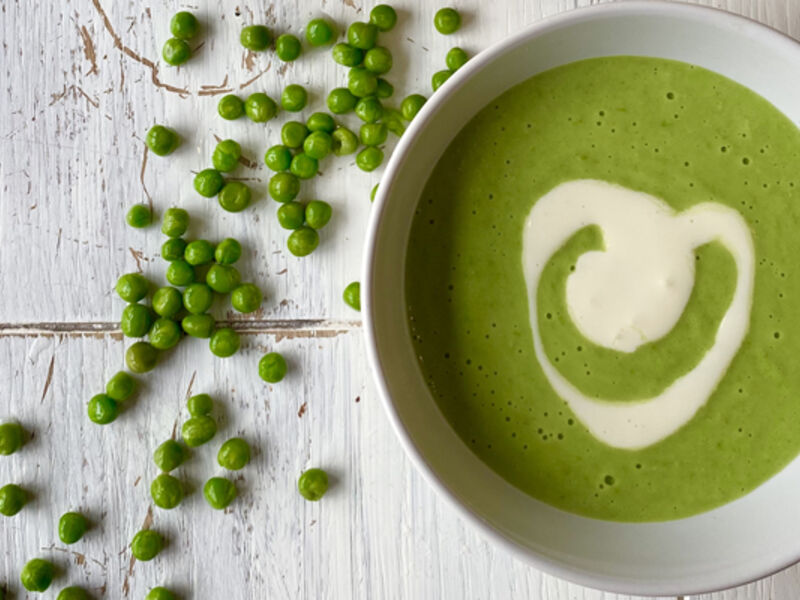 Pea and mint soup recipe