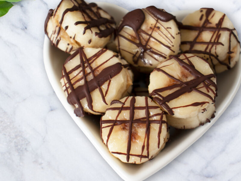 Frozen banana bites recipe