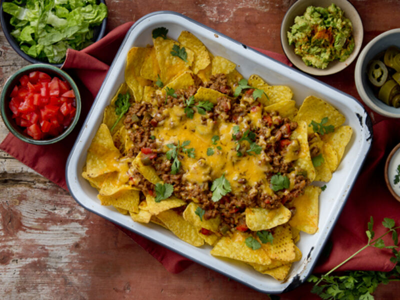 Minced beef nachos recipe