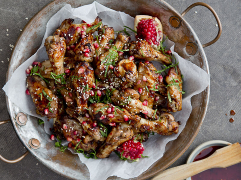 Pomegranate chicken wings recipe