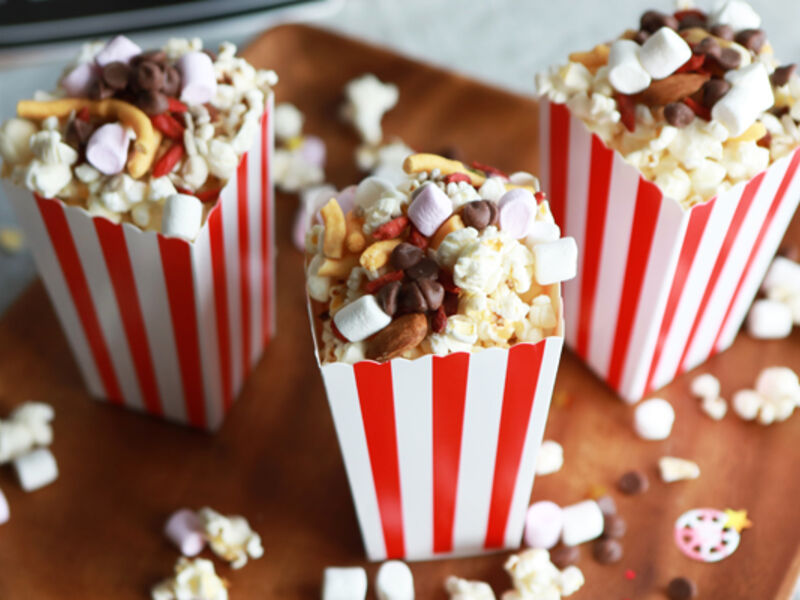 Popcorn trail mix recipe