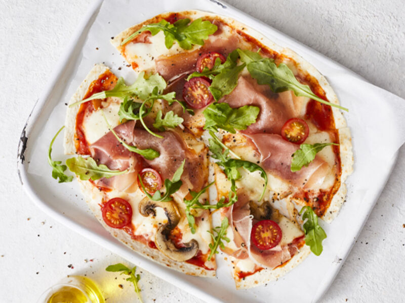 Tortilla pizza wrap recipe
