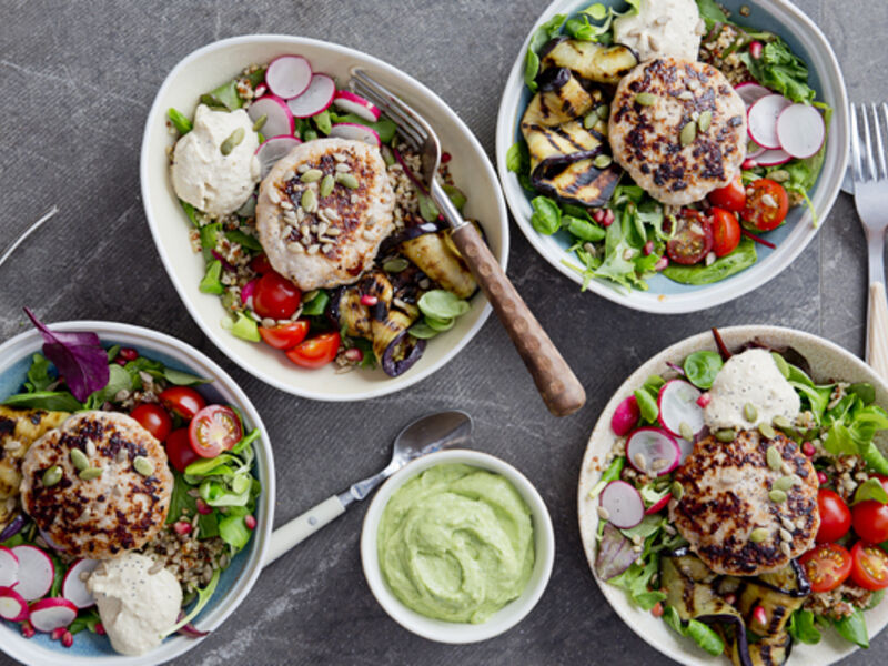 Turkey burger salad recipe