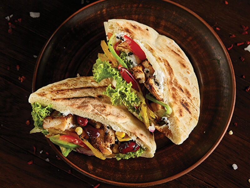 Chicken teriyaki pittas recipe