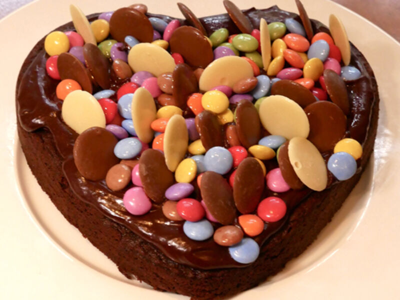 Chocolate heart cake recipe