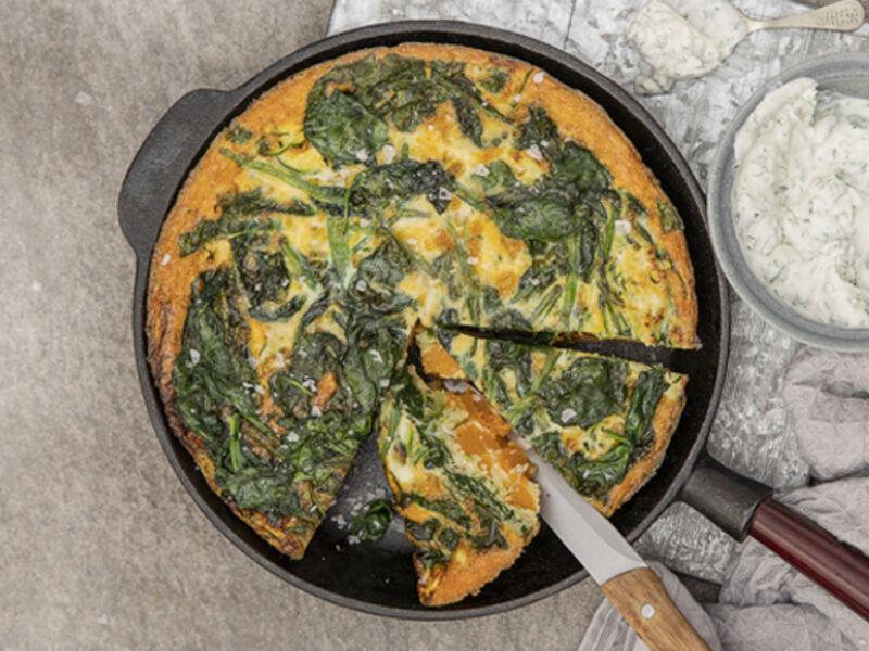 Courgette frittata