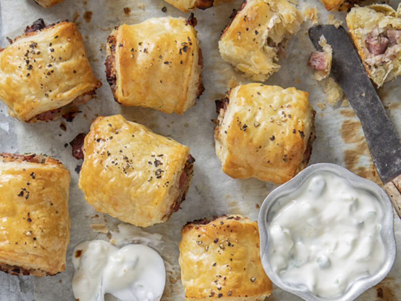 Turkey & ham ‘sausage’ rolls