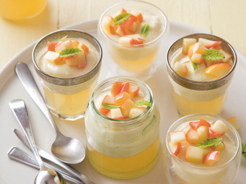 Gluten free buttermilk panna cotta