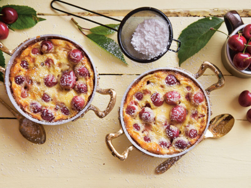 Gluten free cherry clafoutis