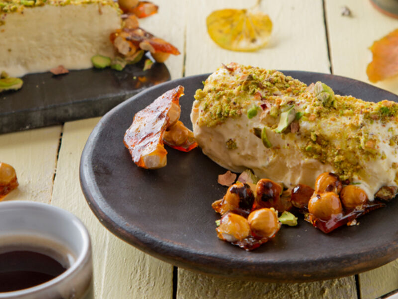 Gluten free honey pistachio parafait
