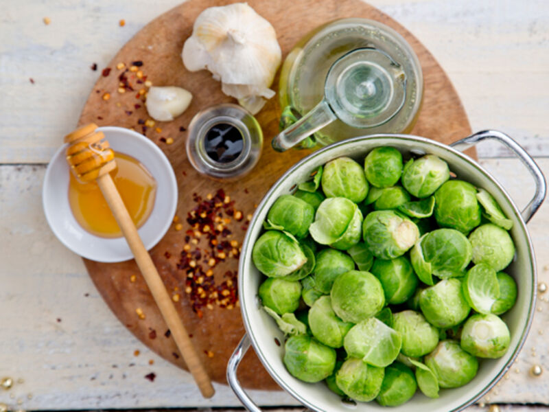 Kevin dundon teriyaki glazed roasted brussel sprouts website 1 