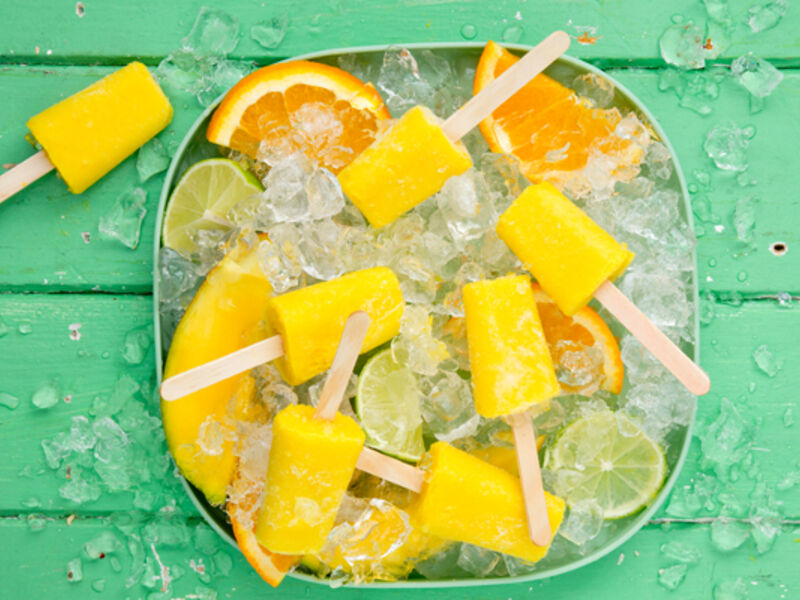Mango turmeric ginger citrus ice pop shots recipe