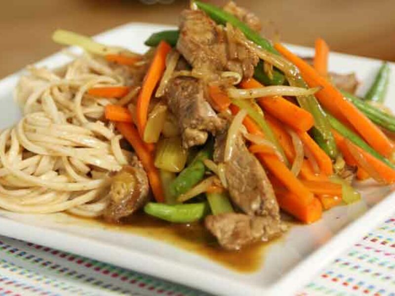 Beef lo mein recipe