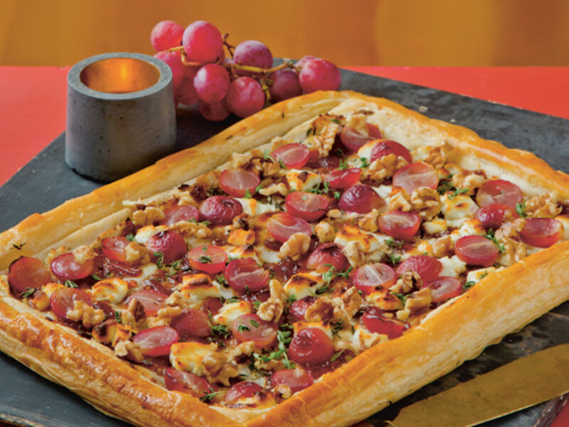 Puff pastry open tart