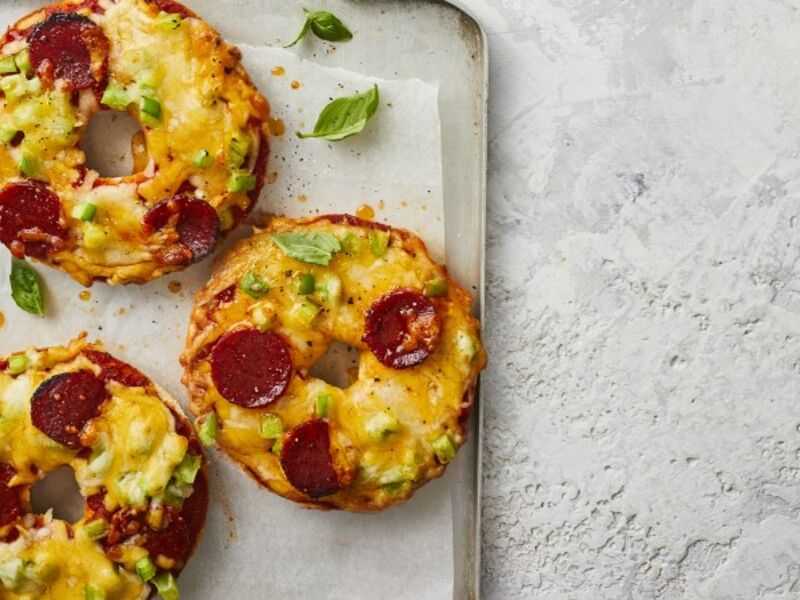 Sarah Butler Air Fryer Pizza Bagels and Lemon and Blueberry Buns
