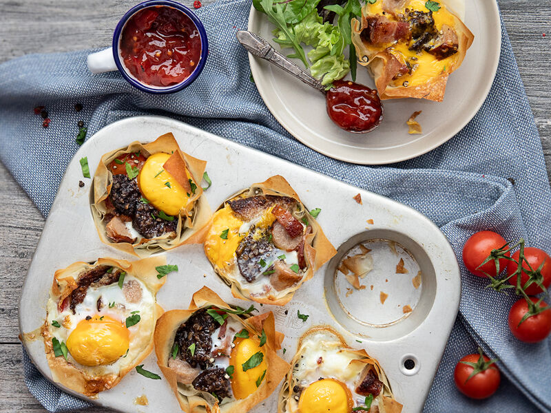 SuperValu Easter Recipes Breakfast Filo Muffin Cups