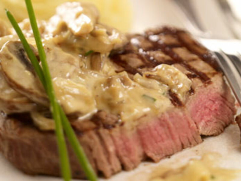 Fillet Of Beef With Wild Mushroom Cream Sauce