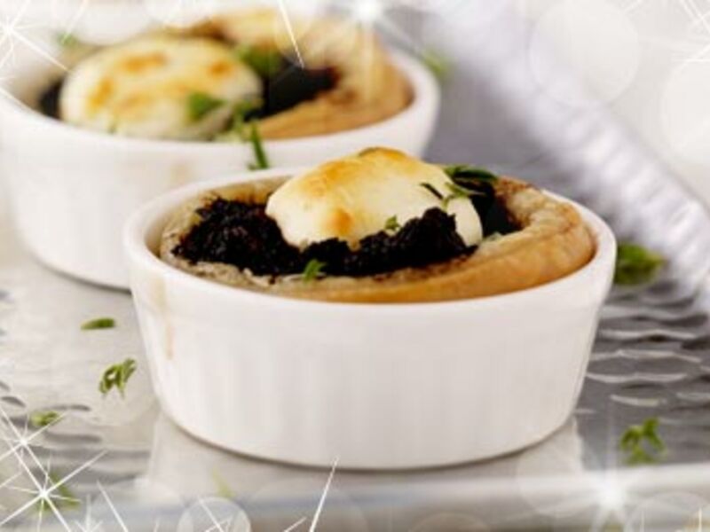 Black Olive & Goats Cheese Tartlets