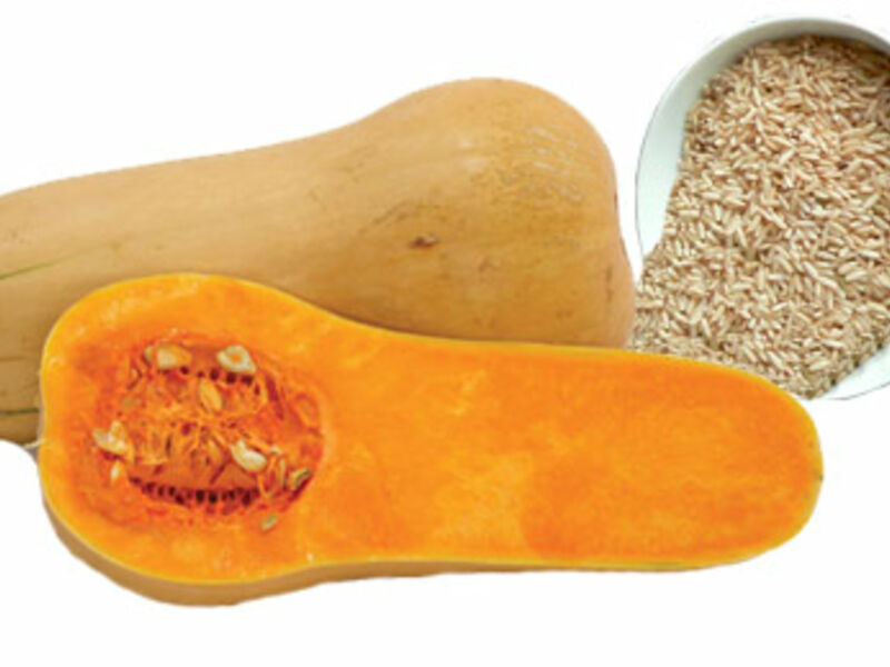 Butternut Squash, Chicken & Rice