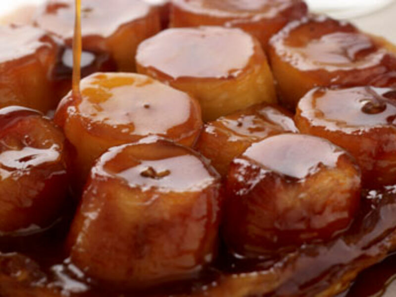 Caramelised Banana and Dark Rum Tart Tatin