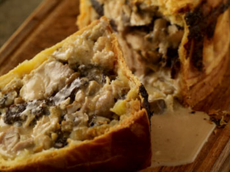 Creamy Chicken and Black Pudding Pie