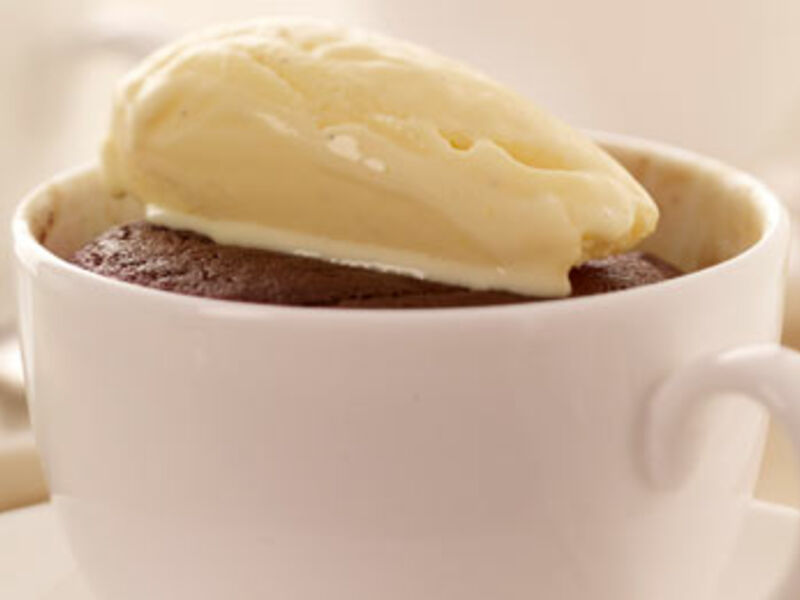 Indulgent Chocolate Fondants with Ice Cream