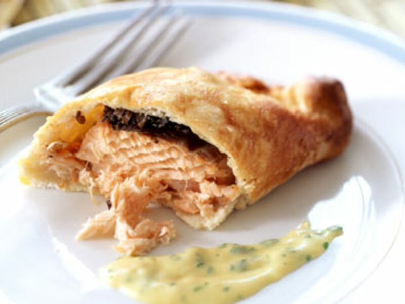 Hake Coulibiac with Hollandaise