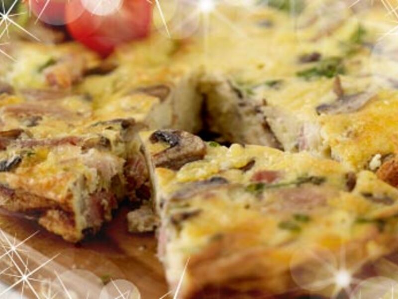 Ham and Mushroom Frittata