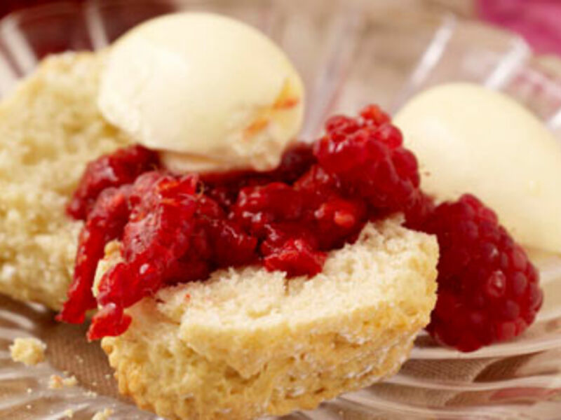 Homemade Scones & Raspberry Compote
